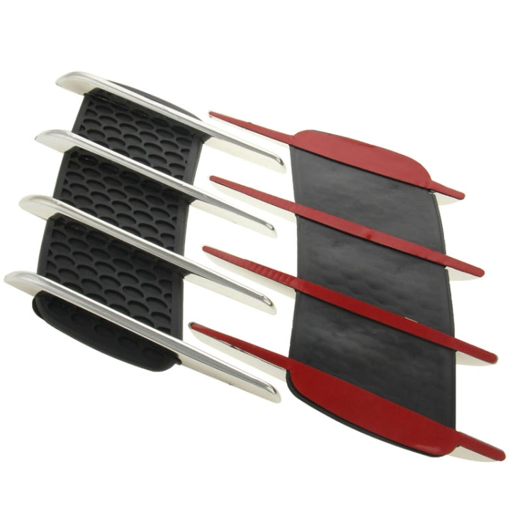 2 PCS Hood Side Shark Gill Simulation Air Flow Vent Fender Sticker for Car Decoration, Size: 22cm x 20cm x 2cm - free shipping - PMC TechLife - Order now!