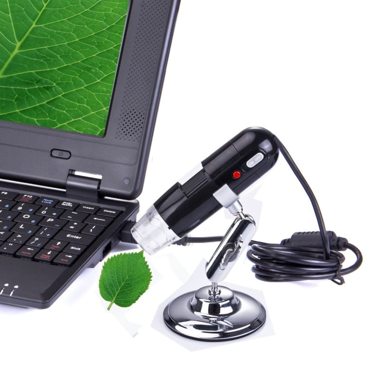1.3 Mega pixels 200x USB digital microscope with 8 LED White light(Black) - free shipping - PMC TechLife - Order now!