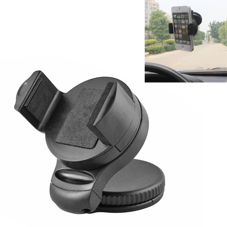 Universal Windshield 90 Degrees Rotation Car Holder, For iPhone, Galaxy, Sony, Lenovo, HTC, Huawei, and other Smartphones of width 75mm or Less) - Car Holders by PMC TechLife | Online Shopping South Africa | PMC TechLife