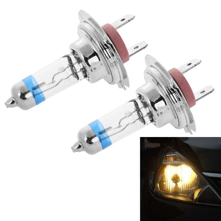 2 PCS H7 12V / 55W / 4300K / 2100lm Xenon Car Headlight Bulbs, Warm White - Halogen Lights by PMC TechLife | Online Shopping South Africa | PMC TechLife