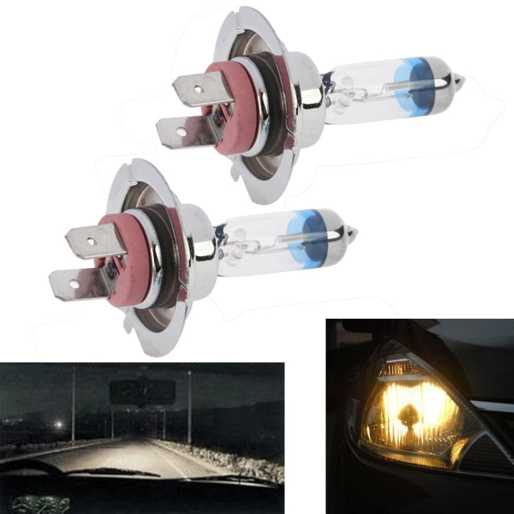 2 PCS H7 12V / 55W / 4300K / 2100lm Xenon Car Headlight Bulbs, Warm White - Halogen Lights by PMC TechLife | Online Shopping South Africa | PMC TechLife