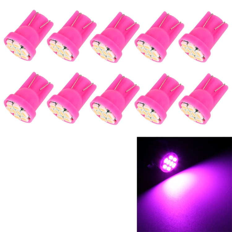 10 PCS T10 8 LED Car Signal Light Bulb(Pink Light) - free shipping - PMC TechLife - Order now!