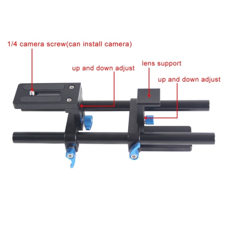 YEANGU YLG1005A 15mm Quick Release Rail Rod for SLR Cameras - Camera Slider by YELANGU | Online Shopping South Africa | PMC TechLife | Buy Now Pay Later Mobicred