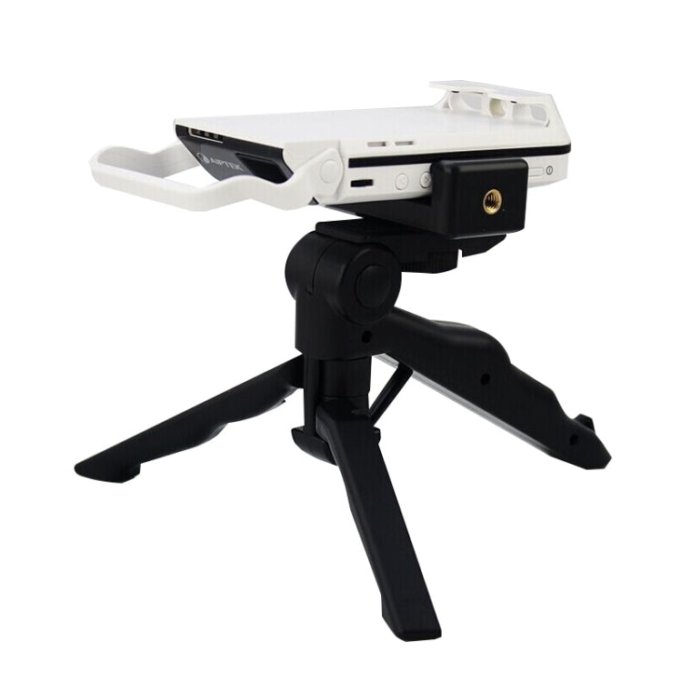 Portable Hand Grip / Mini Tripod Stand Steadicam Curve with Straight Clip for GoPro HERO 4 / 3 / 3+ / SJ4000 / SJ5000 / SJ6000 Sports DV / Digital Camera /  iPhone , Galaxy and other Mobile Phone(Black) - Desktop Holder by PMC TechLife | Online Shopping South Africa | PMC TechLife