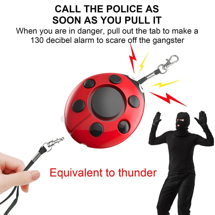 Ladybug Personal Alarm, Self-defense Defend Wolf, Mini Alarm for Girl and Kids(Red) - Anti-lost Alarm by PMC TechLife | Online Shopping South Africa | PMC TechLife