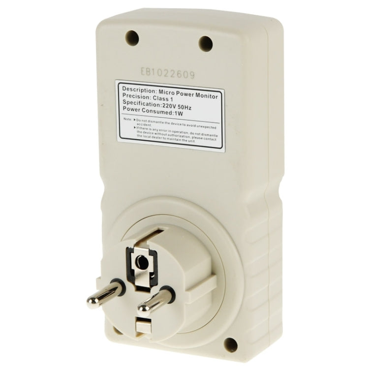 BENETECH GM86 LCD Display MAX 10A Micro Power Monitor Energy Meter, EU Plug - free shipping - PMC TechLife - Order now!