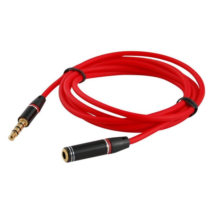 1.2m Aux Audio Cable 3.5mm Male to Female, Compatible with Phones, Tablets, Headphones, MP3 Player, Car/Home Stereo & More(Red) - Cable & Splitter by PMC TechLife | Online Shopping South Africa | PMC TechLife