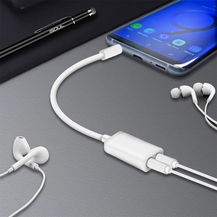 Stereo Audio Aux Cable 3.5mm Male to 2 Female Splitter Adapter, Compatible with Phones, Tablets, Headphones, MP3 Player, Car/Home Stereo & More(White) - Cable & Splitter by PMC TechLife | Online Shopping South Africa | PMC TechLife | Buy Now Pay Later Mobicred