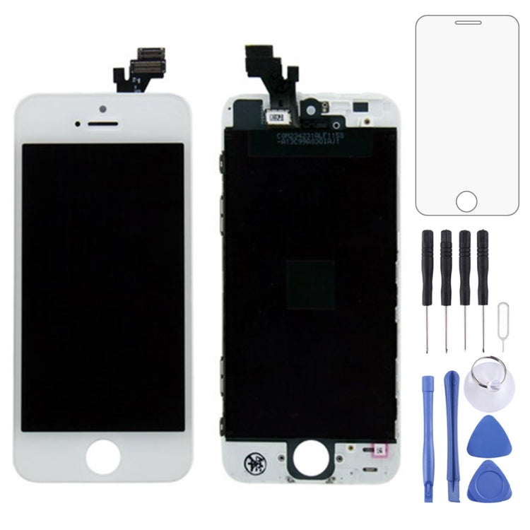 Original LCD Screen for iPhone 5 Digitizer Full Assembly with Frame (White) - free shipping - PMC TechLife - Order now!