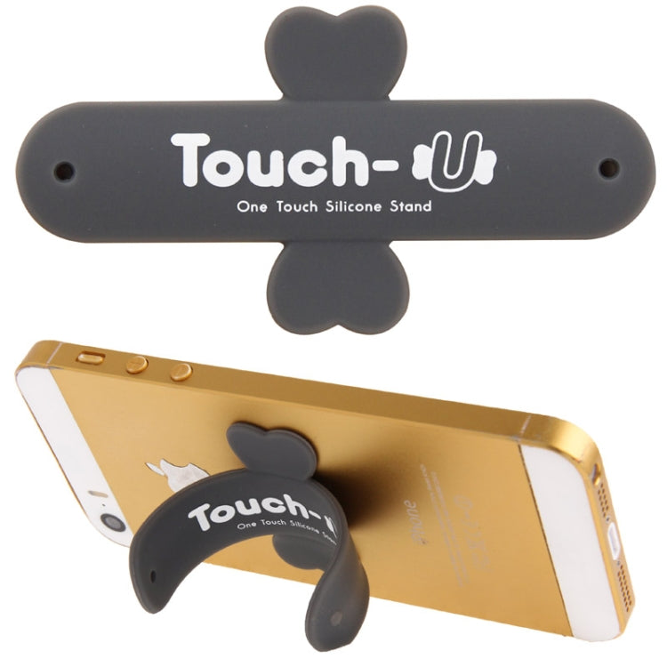100 PCS Touch-u One Touch Universal Silicone Stand Holder(Grey) - Desktop Holder by PMC TechLife | Online Shopping South Africa | PMC TechLife