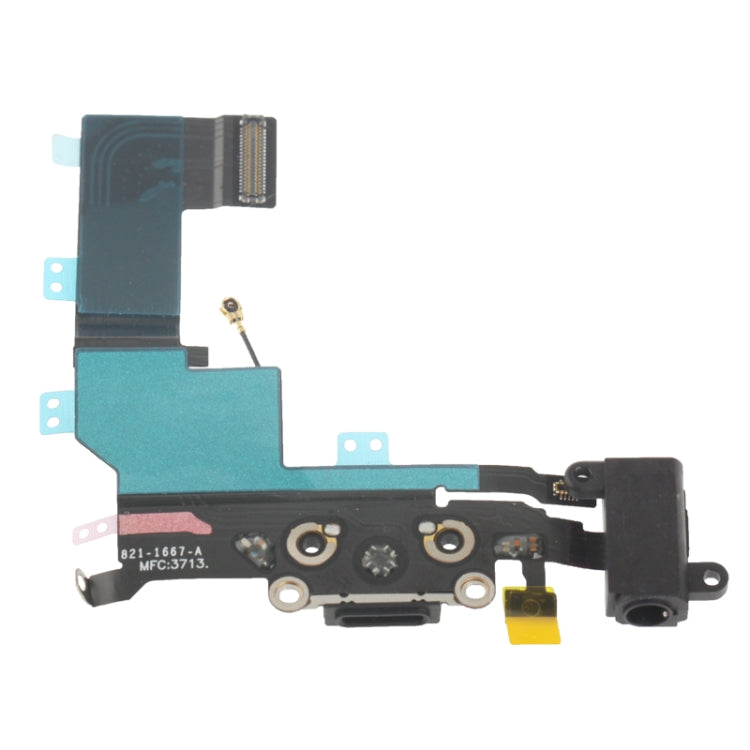Original Charging Connector + Headphone Jack Flex Cable for iPhone 5S - iPhone 5 Parts by PMC TechLife | Online Shopping South Africa | PMC TechLife