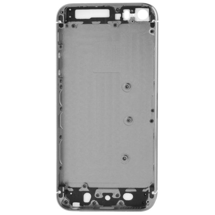 Full Housing Alloy  Back Cover with Mute Button + Power Button + Volume Button + Nano SIM Card Tray for iPhone 5S(Grey) - iPhone 5 Parts by PMC TechLife | Online Shopping South Africa | PMC TechLife