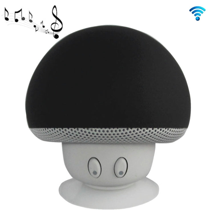 Mushroom Shape Bluetooth Speaker with Suction Holder(Black) - Desktop Speaker by PMC TechLife | Online Shopping South Africa | PMC TechLife