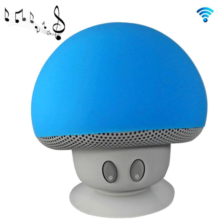 Mushroom Shape Bluetooth Speaker with Suction Holder(Blue) - Desktop Speaker by PMC TechLife | Online Shopping South Africa | PMC TechLife