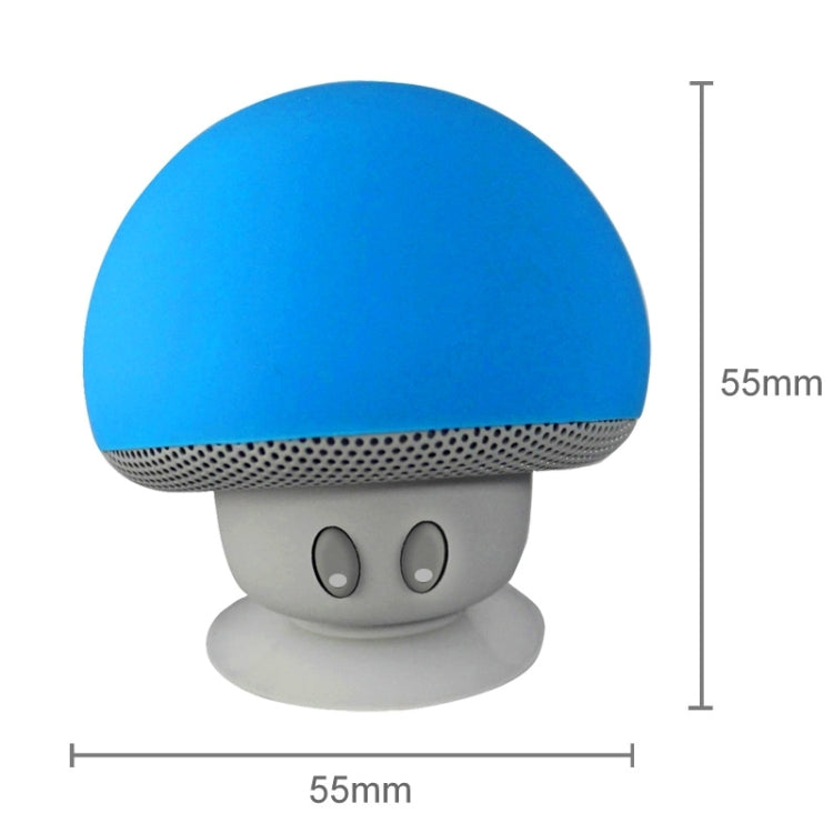 Mushroom Shape Bluetooth Speaker with Suction Holder(Blue) - Desktop Speaker by PMC TechLife | Online Shopping South Africa | PMC TechLife
