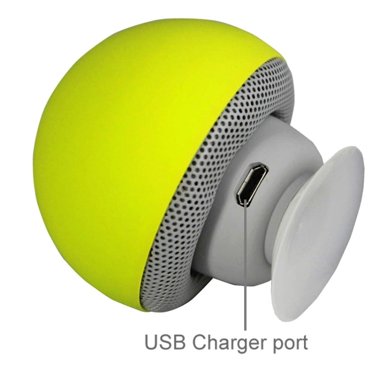 Mushroom Shape Bluetooth Speaker with Suction Holder(Yellow) - Desktop Speaker by PMC TechLife | Online Shopping South Africa | PMC TechLife