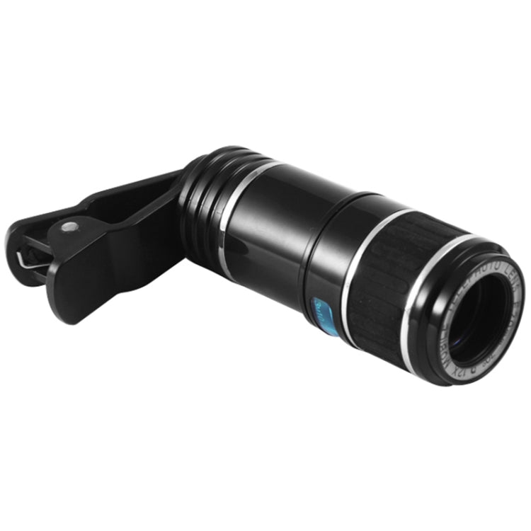 Universal 12X Zoom Optical Zoom Telescope Lens with Clip - Telescope & Microscope by PMC TechLife | Online Shopping South Africa | PMC TechLife