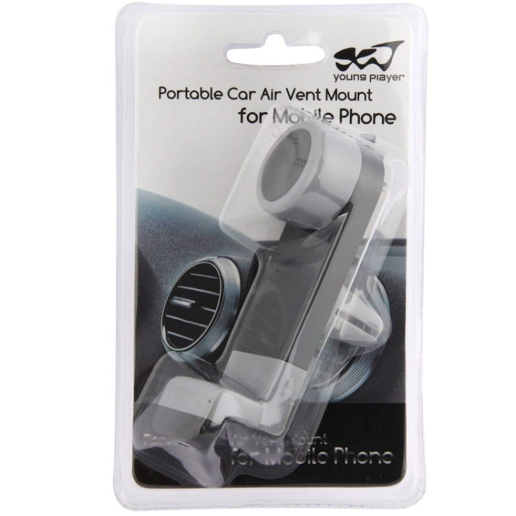 Portable Air Vent Car Mount Holder, For iPhone, Galaxy, Sony, Lenovo, HTC, Huawei, and other Smartphones (Black + Grey) - Car Holders by PMC TechLife | Online Shopping South Africa | PMC TechLife