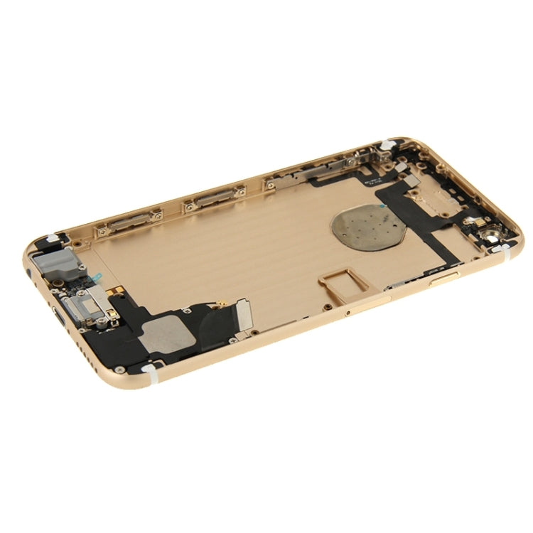 Full Housing Back Cover with Power Button & Volume Button Flex Cable & Charging Port Flex Cable & Speaker Ringer Buzzer for iPhone 6(Gold) - iPhone 6/6 Plus Parts by PMC TechLife | Online Shopping South Africa | PMC TechLife