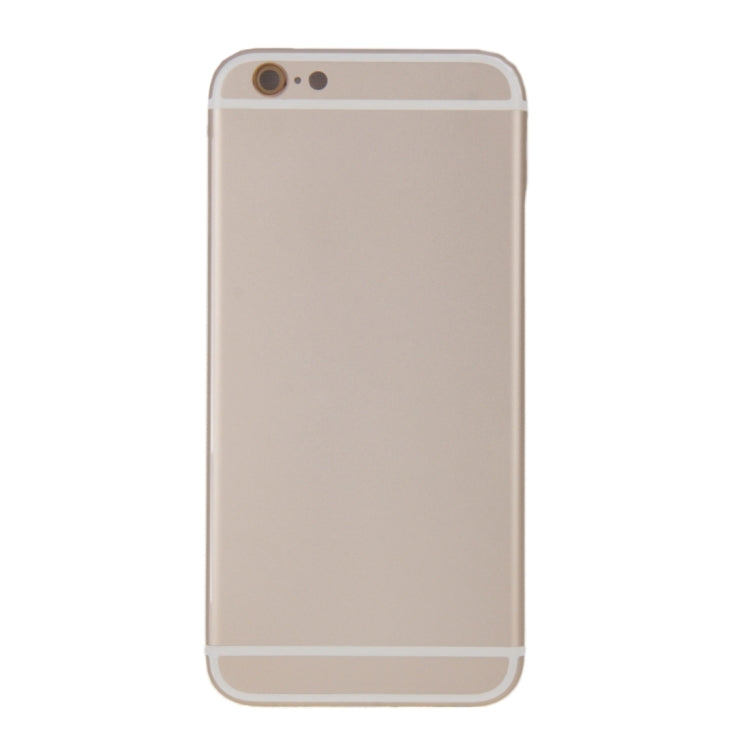 6 in 1 for iPhone 6 Plus (Back Cover + Card Tray + Volume Control Key + Power Button + Mute Switch Vibrator Key + Sign) Full Assembly Housing Cover(Gold) - iPhone 6/6 Plus Parts by PMC TechLife | Online Shopping South Africa | PMC TechLife