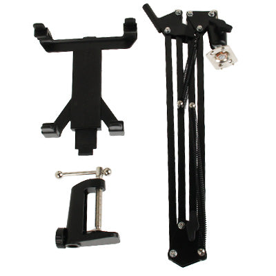 360 Degree Rotation Aluminum Alloy Material Cantilever Universal Stand, For iPad, Galaxy, Huawei, Xiaomi, LG and Other 7.5 inch to 10 inch Tablet(Black) - Lazy Bracket by PMC TechLife | Online Shopping South Africa | PMC TechLife