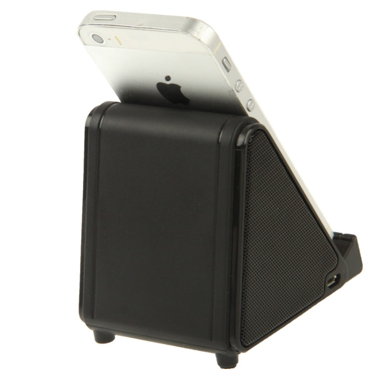 Wireless Magic Audio Amplifying Induction Speaker Holder for iPhone 5 & 5S & 5C / 4 & 4S (Black) - Desktop Speaker by PMC TechLife | Online Shopping South Africa | PMC TechLife