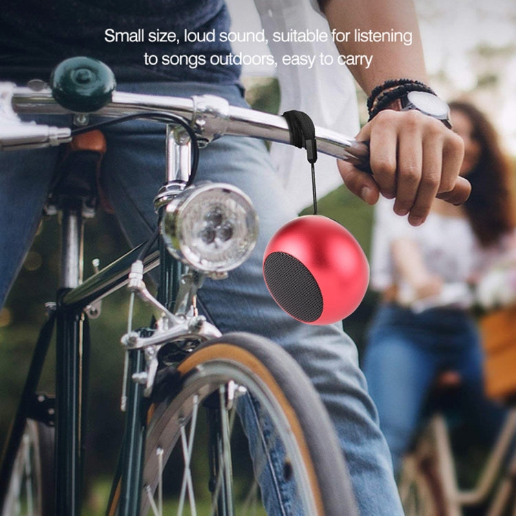 Mini Metal Wireless Bluetooth Speaker,  Hands-free, LED Indicator(Red) - Desktop Speaker by PMC TechLife | Online Shopping South Africa | PMC TechLife