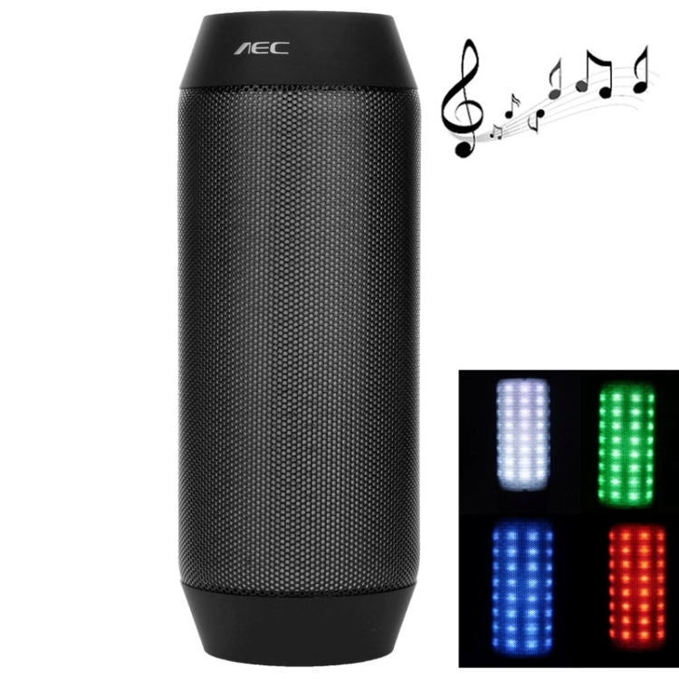 AEC BQ-615 Pulse Portable Bluetooth Streaming Speaker with Built-in LED Light Show & Mic, For iPhone, Galaxy, Sony, Lenovo, HTC, Huawei, Google, LG, Xiaomi, other Smartphones and all Bluetooth Devices(Black) - Desktop Speaker by AEC | Online Shopping South Africa | PMC TechLife | Buy Now Pay Later Mobicred