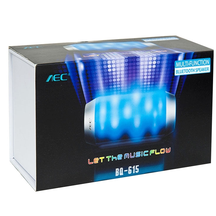 AEC BQ-615 Pulse Portable Bluetooth Streaming Speaker with Built-in LED Light Show & Mic, For iPhone, Galaxy, Sony, Lenovo, HTC, Huawei, Google, LG, Xiaomi, other Smartphones and all Bluetooth Devices(Black) - Desktop Speaker by AEC | Online Shopping South Africa | PMC TechLife | Buy Now Pay Later Mobicred