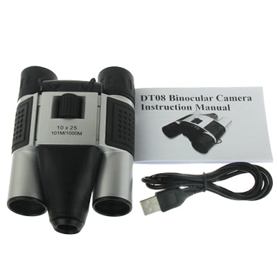 10��25mm 5 in 1 (Binocular Camera + Video Camera + Digital Camera + PC Cam + TF Card Reader) Digital Camera Binoculars,  Field of View: 101m/1000m, Size: 135 �� 100 �� 24mm - free shipping - PMC TechLife - Order now!