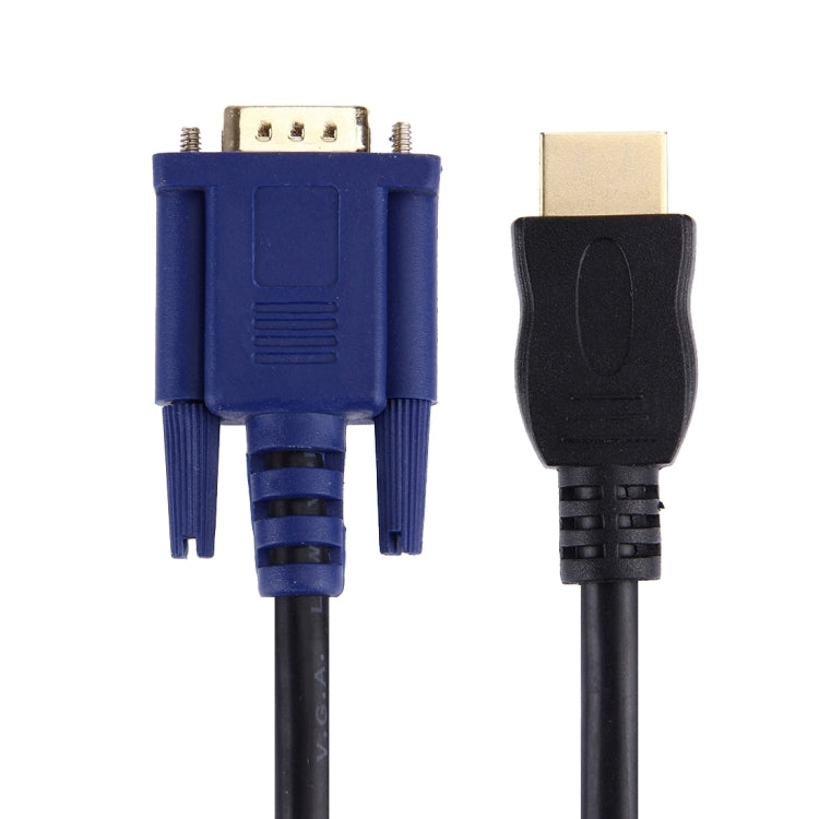 1.8m HDMI Male to VGA Male 15PIN Video Cable(Black) - Cable by PMC TechLife | Online Shopping South Africa | PMC TechLife