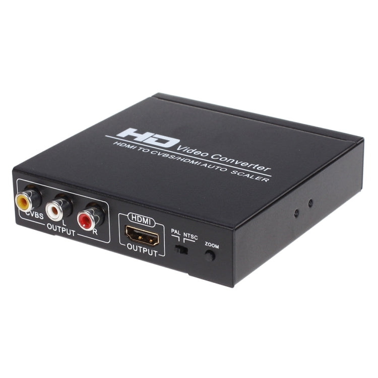 NK-10II HDMI to HDMI/CVBS /AV Scaler Box Video Converter(Black) - Converter by PMC TechLife | Online Shopping South Africa | PMC TechLife
