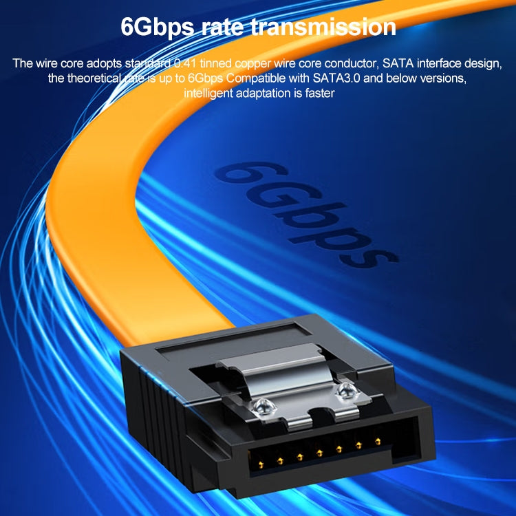 Serial SATA Data Cable,With Metal Clip, Length: 40cm - free shipping - PMC TechLife - Order now!