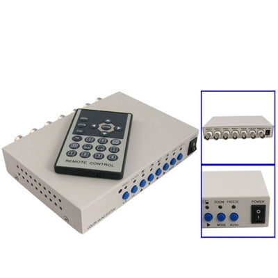 CCTV Color Quad Security Video 4 Channel Processor Divider(White) - Video Balun by PMC TechLife | Online Shopping South Africa | PMC TechLife