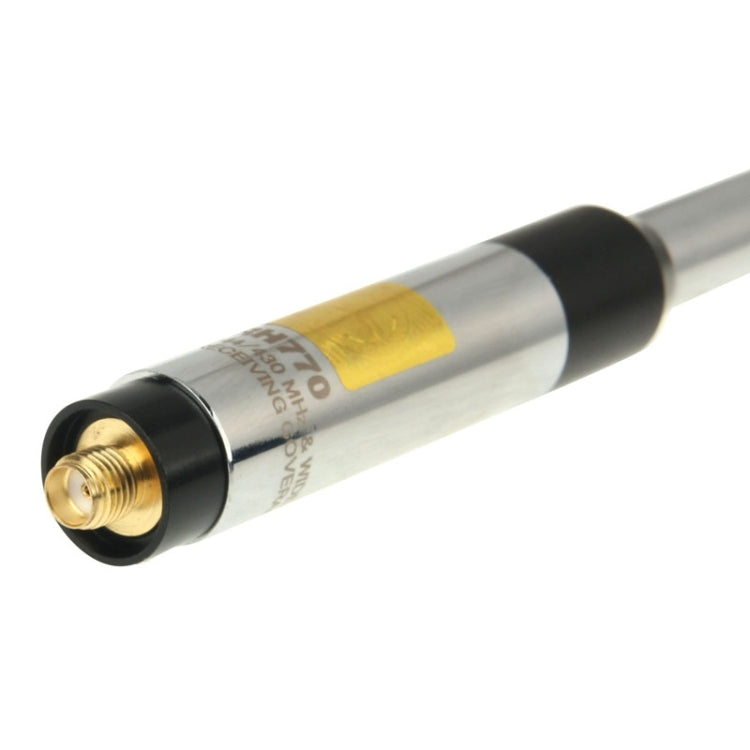 RH770 Dual Band 144/430MHz High Gain SMA-F Telescopic Handheld Radio Antenna for Walkie Talkie, Antenna Length: 93cm - free shipping - PMC TechLife - Order now!