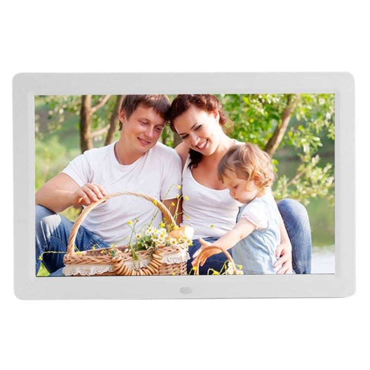 12 inch LED Display Multi-media Digital Photo Frame with Holder & Music & Movie Player, Support USB / SD / Micro SD / MMC / MS / XD Card Input(White) - free shipping - PMC TechLife - Order now!