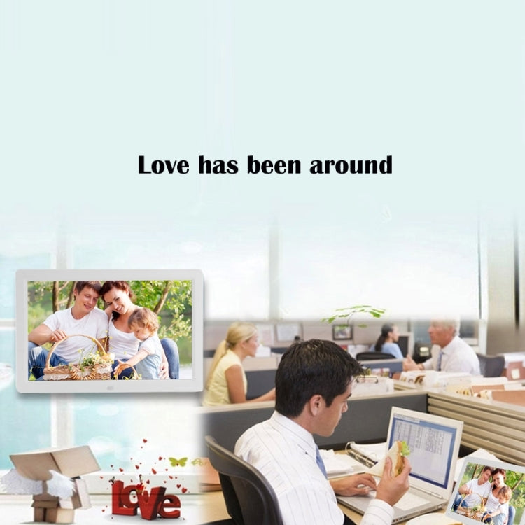 12 inch LED Display Multi-media Digital Photo Frame with Holder & Music & Movie Player, Support USB / SD / Micro SD / MMC / MS / XD Card Input(White) - free shipping - PMC TechLife - Order now!