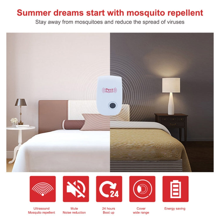 Ultrasonic Electronic Cockroach Mosquito Pest Reject Repeller,EU Plug - Repellents by PMC TechLife | Online Shopping South Africa | PMC TechLife