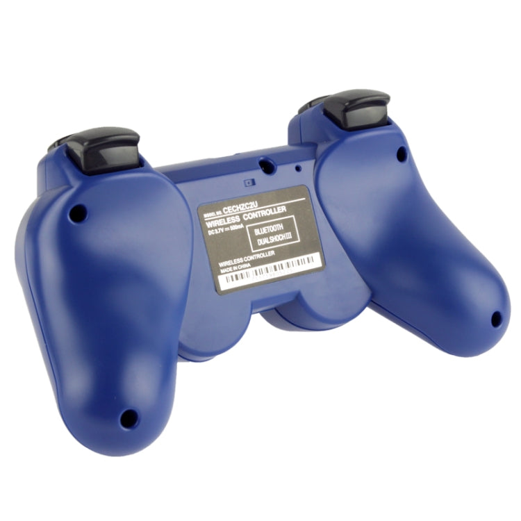 Double Shock III Wireless Controller, Manette Sans Fil Double Shock III for Sony PS3, Has Vibration Action(with logo)(Blue) - Gamepads by PMC TechLife | Online Shopping South Africa | PMC TechLife