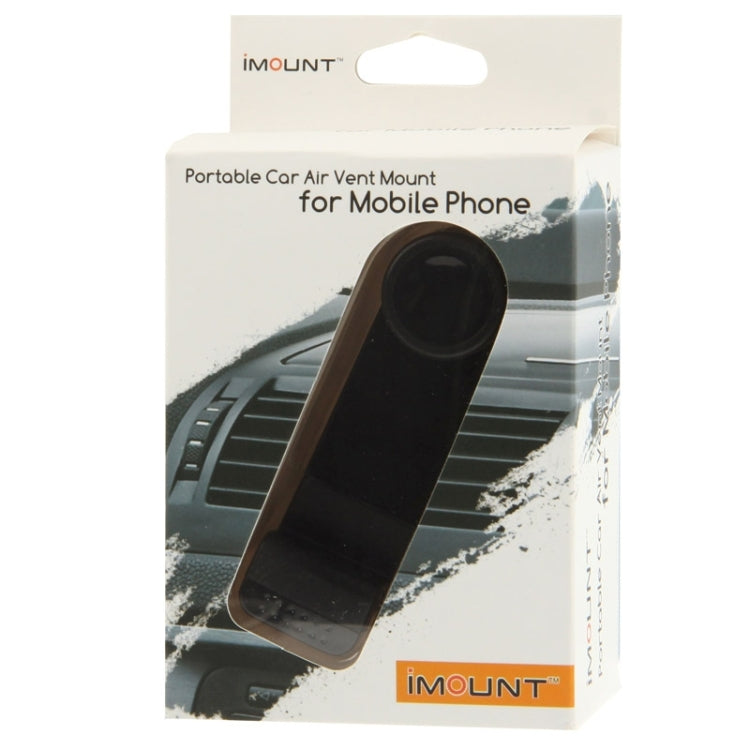 iMount 360 Degree Rotatable Portable Car Air Vent Mount, For iPhone, Galaxy, Huawei, Xiaomi, Lenovo, Sony, LG, HTC and Other Smartphones(Black) - Car Holders by PMC TechLife | Online Shopping South Africa | PMC TechLife