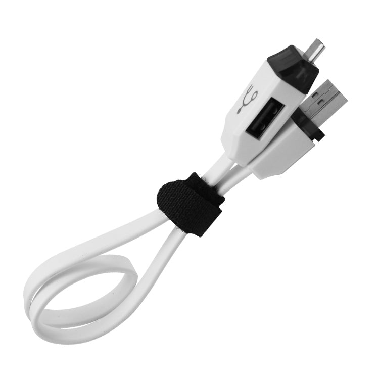 OTG-Y-01 USB 2.0 Male to Micro USB Male + USB Female OTG Charging Data Cable for Android Phones / Tablets with OTG Function, Length: 30cm(White) - Micro USB Cable by PMC TechLife | Online Shopping South Africa | PMC TechLife | Buy Now Pay Later Mobicred