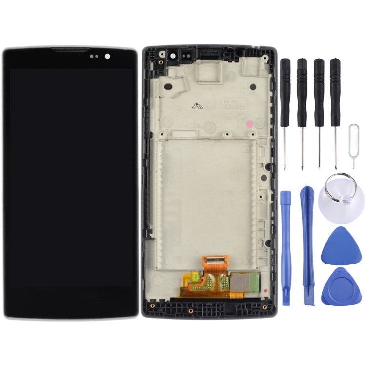 LCD Screen and Digitizer Full Assembly with Frame for LG SPIRIT / H440n / H441 / H443(Black) - free shipping - PMC TechLife - Order now!