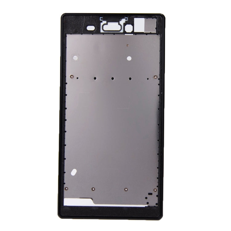 Front Housing  with Adhesive Sticker for Sony Xperia T3(Black) - Frame Bezel Plate by PMC TechLife | Online Shopping South Africa | PMC TechLife