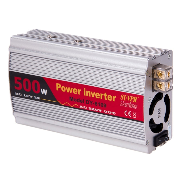 SUVPR DY-8109 500W DC 12V to AC 220V Car Power Inverter with 500mA USB Port & Universal Power Socket - Others by SUVPR | Online Shopping South Africa | PMC TechLife | Buy Now Pay Later Mobicred