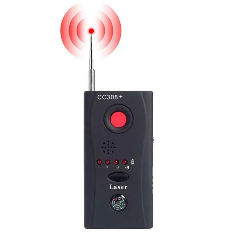 CC308+ Multi-Detector Full-Range All-Round Detector For Hidden Mini Camera / IP Lens/ GMS / RF Signal Detector Finder(Black) - free shipping - PMC TechLife - Order now!