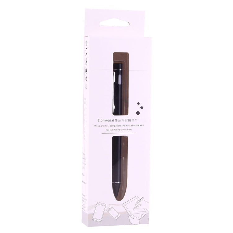 Universal Rechargeable Capacitive Touch Screen Stylus Pen with 2.3mm Superfine Metal Nib, For iPhone, iPad, Samsung, and Other Capacitive Touch Screen Smartphones or Tablet PC(Black) - free shipping - PMC TechLife - Order now!