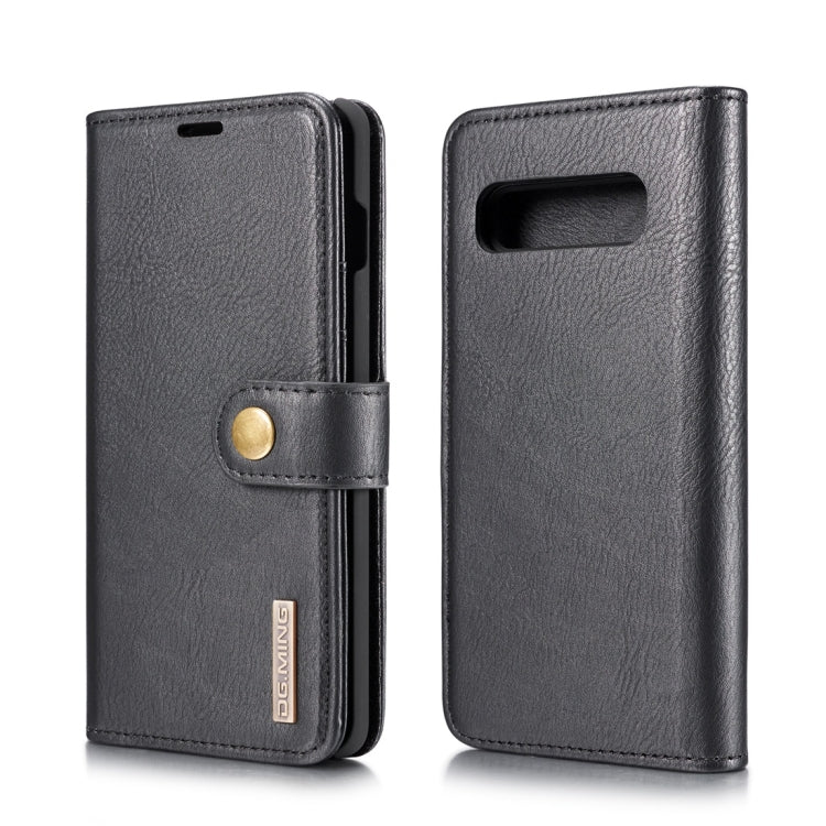 DG.MING Crazy Horse Texture Flip Detachable Magnetic Leather Case for Samsung Galaxy S10, with Holder & Card Slots & Wallet(Black) - free shipping - PMC TechLife - Order now!