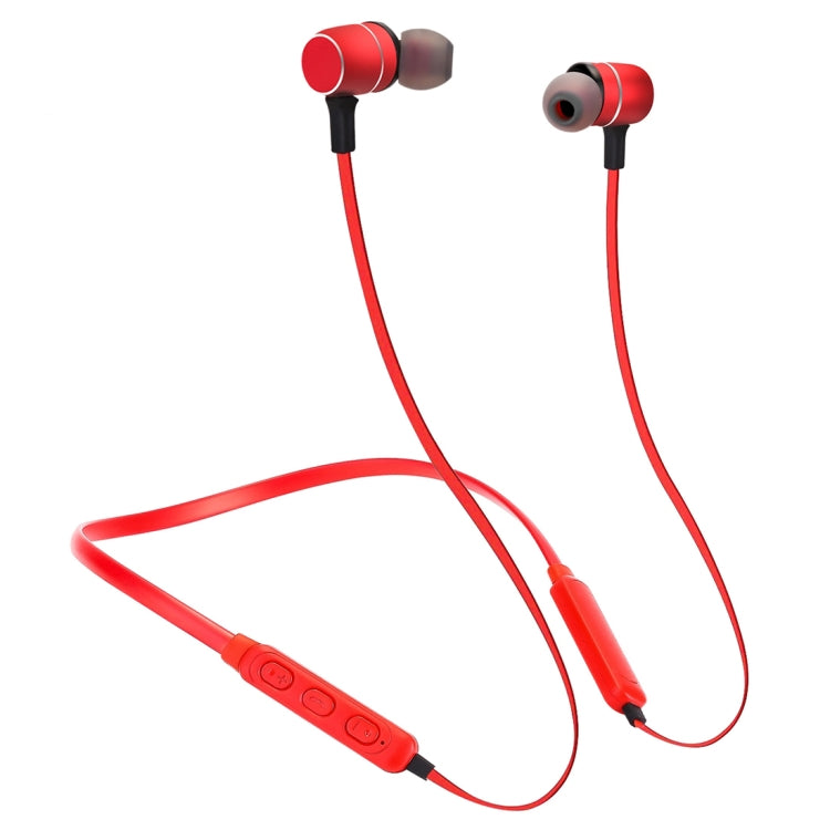 BTH-S8 Sports Style Magnetic Wireless Bluetooth In-Ear Headphones, For iPhone, Galaxy, Huawei, Xiaomi, LG, HTC and Other Smart Phones, Working Distance: 10m(Red) - Sport Earphone by PMC TechLife | Online Shopping South Africa | PMC TechLife