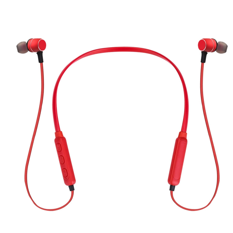 BTH-S8 Sports Style Magnetic Wireless Bluetooth In-Ear Headphones, For iPhone, Galaxy, Huawei, Xiaomi, LG, HTC and Other Smart Phones, Working Distance: 10m(Red) - Sport Earphone by PMC TechLife | Online Shopping South Africa | PMC TechLife
