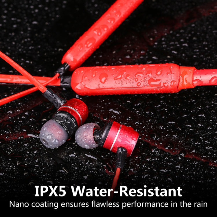 BTH-S8 Sports Style Magnetic Wireless Bluetooth In-Ear Headphones, For iPhone, Galaxy, Huawei, Xiaomi, LG, HTC and Other Smart Phones, Working Distance: 10m(Red) - Sport Earphone by PMC TechLife | Online Shopping South Africa | PMC TechLife